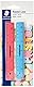 STAEDTLER 56215PSBK2ST Pastel Line Lineal (Tuschekante, für Zeichnungen und Linien, Blisterkarte mit 2 Linealen in trendigen Pastellfarben, Länge 15 cm)