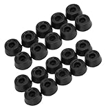 Chiffonade 20PCS Billiard Cue Butt Protector Pads - Pool Stick Butt Protector Snooker Stick Caps Rubber Bumper Pool Accessories Sleeve Flat Bottom Support