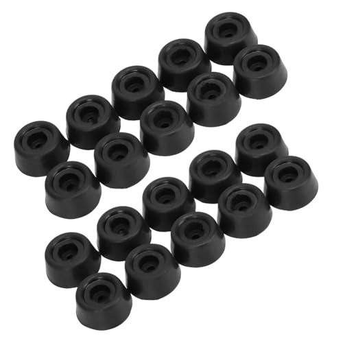 Chiffonade 20PCS Billiard Cue Butt Protector Pads - Pool Stick Butt Protector Snooker Stick Caps Rubber Bumper Pool Accessories Sleeve Flat Bottom Support