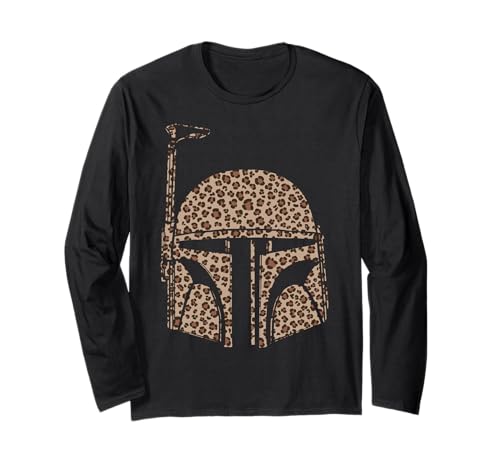 T-shirt Star Wars Boba Fett manches longues imprimé guépard, le cadeau idéal pour anniversaire