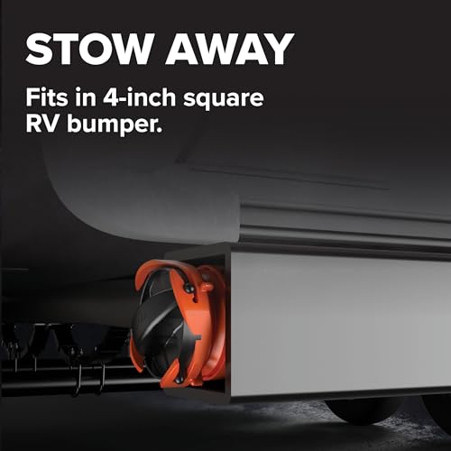Camco RhinoFLEX 20-Ft RV Sewer Hose Kit - Features Clear Elbow Fitting w/Removable 4-in-1 Adapter - Connects to 3” Slip or 3”/3.5”/4” NPT Threaded Sewer Connection (39742) by Camco - Image 6