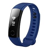 HW Huawei Honor Band 3 Smartband Monitor de Ritmo cardíaco calorías Consumo podómetro, Azul