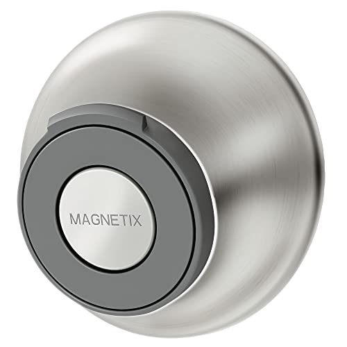 Image of Moen 186117BN Remote Dock for Magnetix Handshowers with Included Wall Bracket or Permanent Waterproof Adhesive Options, Brushed Nickel
