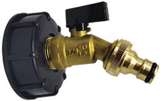Hose Bibb Anti Siphon Vacuum Breaker, Plumbing FittingIBC Tank Adapter, 2PCS Water Tank Fitting S60X6 IBC Tank Tap to 3/4" Hose Tail(A Type)(Type A)