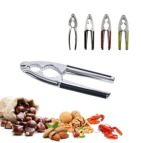 Nut Cracker, Seafood Tool, Walnut Cracker For All Nuts, Heavy Duty Shell Cracker Kitchen Tool With Non-Slip Handle (Black) #TOP11