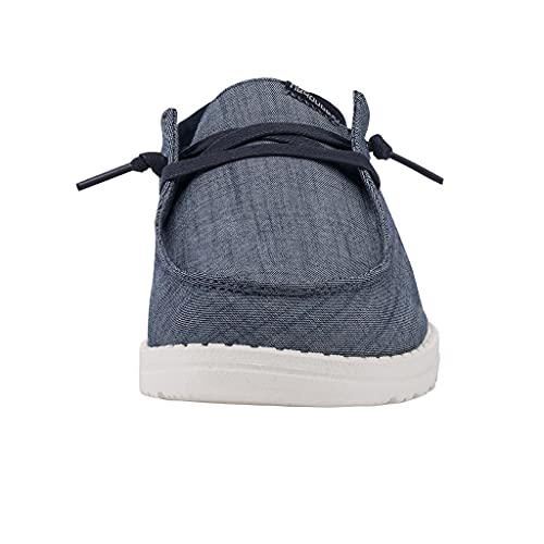 Image of HEYDUDE Women's Wendy Washed Canvas | Women's Shoes | Women's Lace Up Loafers | Comfortable & Light-Weight