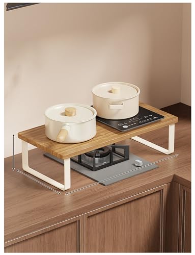 Genérico Cubierta Superior de Estufa de Madera Maciza, Cubierta de Fregadero Superior de Estufa, Tabla de Cortar de Fideos, for quemadores de Gas(Color2,50x30x8.5cm/19.7x11.8x3.3in)
