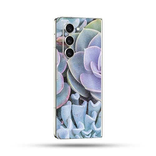 Image of MightySkins Glossy Glitter Skin Compatible with Samsung Galaxy Z Fold 5 Full Wrap - Succulent | Protective, Durable High-Gloss Glitter Finish | Easy to Apply & Change Styles | Made in The USA