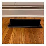 Registers & Hardware Metal Air Deflector for 4"x10" Floor Vent - Cast Aluminum Air Deflector, Durable & Rust Free Metal, Powder Coat Black, Not for Wall or Ceiling. Non-Adjustable Size