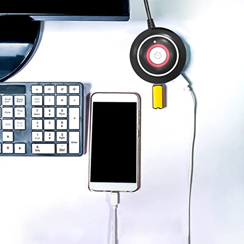 Botón de reinicio USB para escritorio y oficina extensor de audio para PC 7