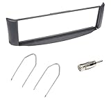 Tamaño: 1 DIN Sound-way Kit Montaje Autoradio, Marco 1 DIN Radio para Coche, Cable Adaptador Conector ISO, Adaptador Antena, Llaves de Montaje Compatible con Smart Car ForTwo 2007-2010