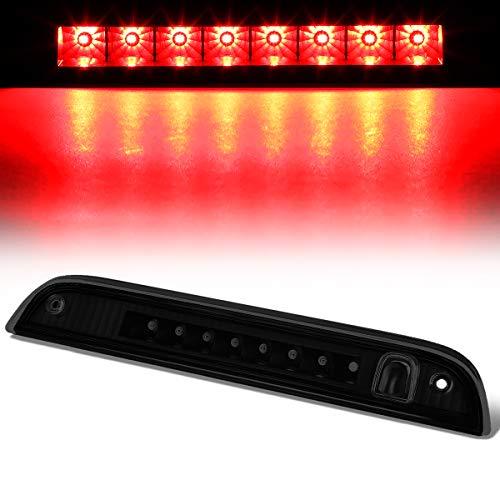 Full LED Tinted Housing Rear Center High Mount 3rd Third Tail Brake Light Stop Lamp Compatible with Jeep Patriot 07-17