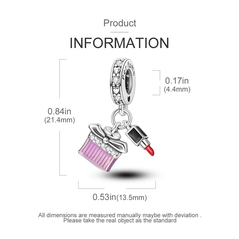 Charm adatto per braccialetti Pandora, in argento Sterling 925, per braccialetti da donna, regalo originale per lei
