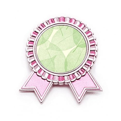 Broche rose verte blanche M en métal pour customiser veste et sac