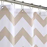 LinTimes Cortina de Ducha Lavable antimoho Impermeable Cortinas de Ducha Cortina de Ducha baño, Natural, 89 * 183 cm