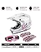 TCT-MOTORPARTS DOT Youth Kids Dirt Bike Full Face Helmets Motocross ATV Offroad Four Wheeler Helmet Pink Butterfly Medium Size
