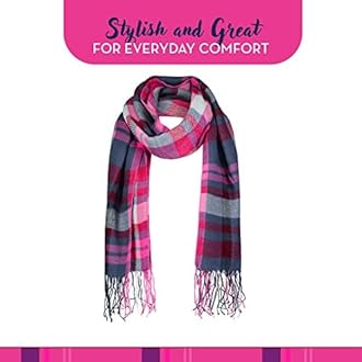 Market & Layne Cashmere Feel Winter Scarf - Warm Long Oversized Ladies Scarf for Cold Weather