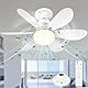 Beeoecm Deckenleuchte mit Ventilator, 52cm Ventilator Decke mit Beleuchtung und Fernbedienung, Deckenventilator Klein Leise mit E27, 3 Windstufen, Dimmbar, Timing Funktion
