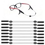 【Maintien Antidérapant et Sécurisé】Les extrémités en silicone hautement élastique enveloppent solidement les branches des lunettes, offrant une fixation fiable et antidérapante. Que vous soyez en mouvement, en pleine séance de sport ou simplement au travail, vos lunettes restent en place sans besoin de les réajuster constamment. Ce design pratique convient à toutes les situations.