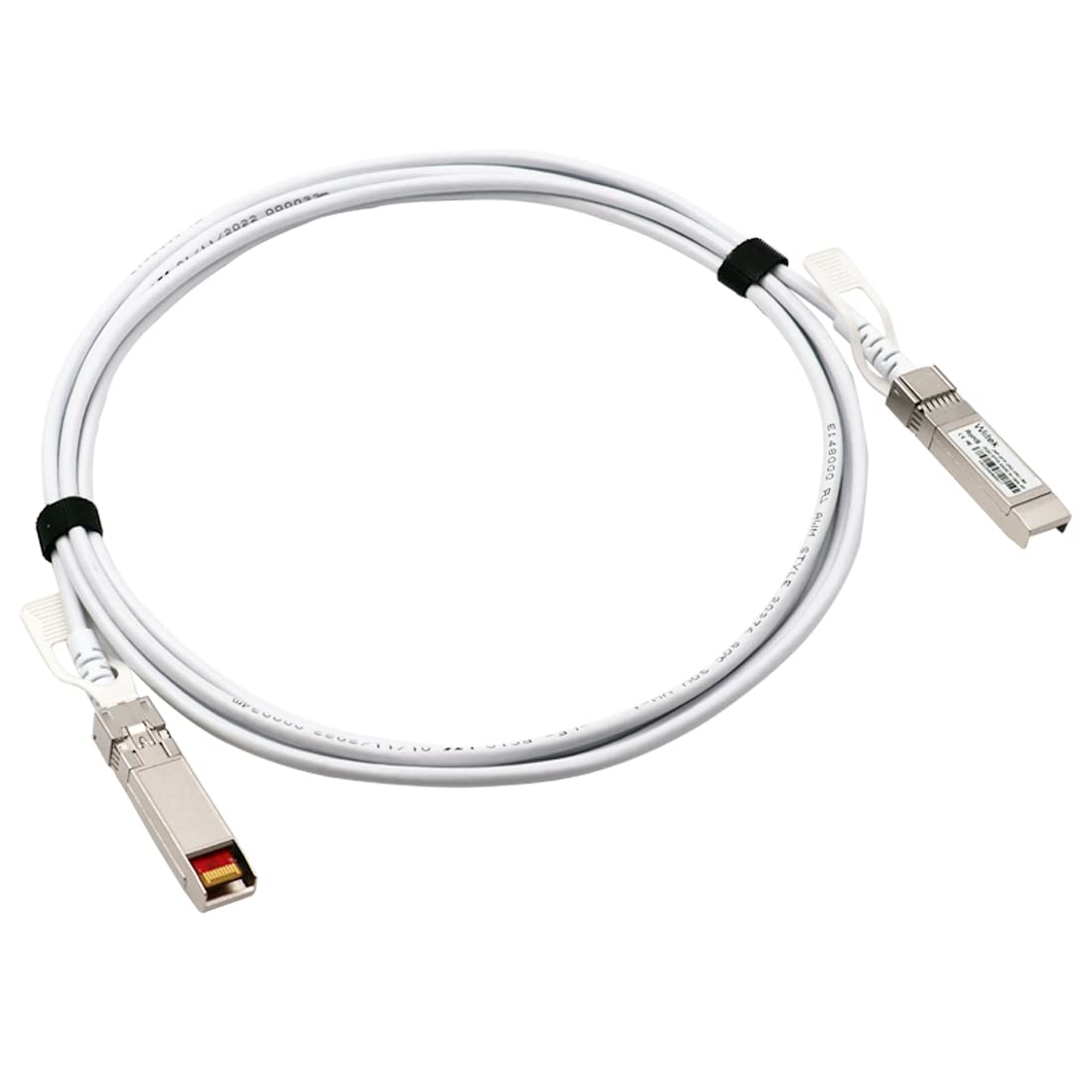 [White Colored]25GbE SFP28 DAC Twinax Cable, 3.0 Meter 25GBASE-CR SFP28 Passive Copper Cable, Compatible for Juniper JNP-SFP-25G-DAC-3M