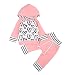 Ma&Baby Newborn Baby Girls Hand-painting Heart Tops Hoodies Pants 2Pcs Outfits Clothes Set (6-12 Months)