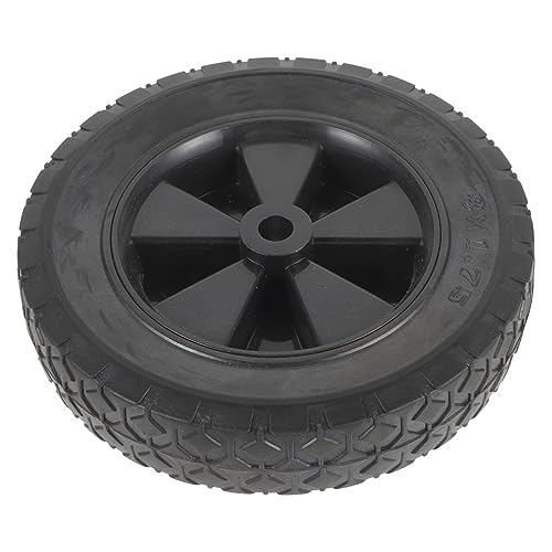 Roue de chariot de remplacement anti-crevaison en caoutchouc pour tondeuse et jardin
