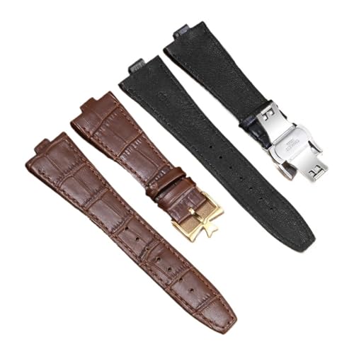 Bracelet de montre cuir 25mm interface convexe pour boîtier Horizon 47040 - 5