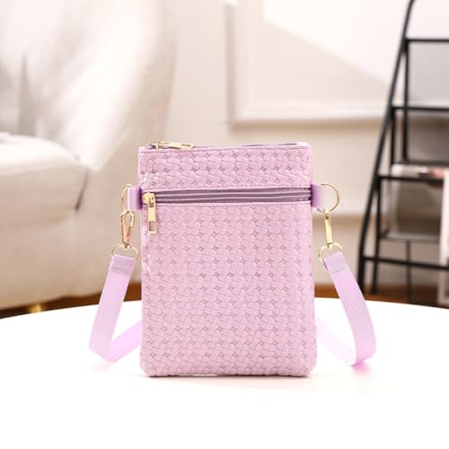 Small Crossbody Cell Phone Bag for Women, Mini Over Shoulder Handbag Purse Wallet Adjustable Strap