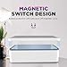 Cahot UV light Sanitizer Box, phone sanitizer with wireless charging, ultra-powerful 8 UV-C Sterilizer machine for Phone Toothbrush Nail Tools Jewelry and more