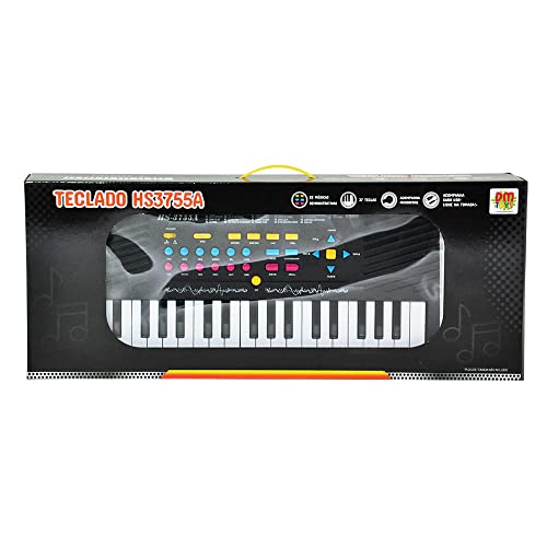 Teclado Infantil com Microfone 37 Teclas 54,5cm, DM Toys