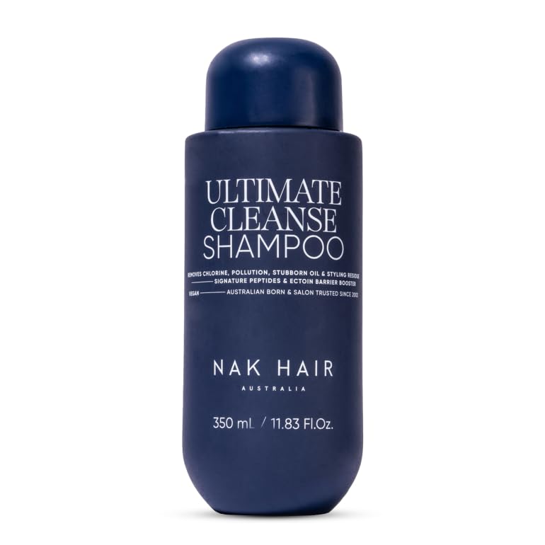 NAK Signature Ultimate Cleanse, Clarifying Shampoo 350ml - Removes Buildup & Chlorine for All Hair Types with Natural Vegan Complex