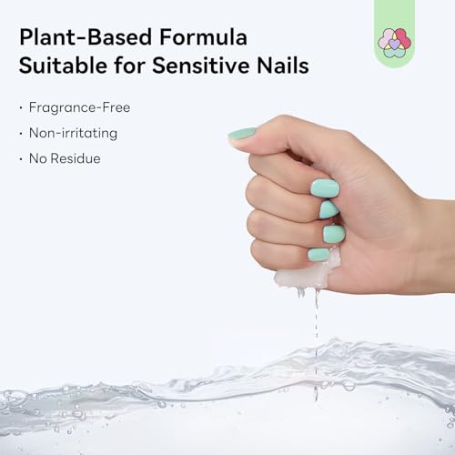 SAVILAND Plant-Based Nail Polish Remover Pads: Non Acetone Nail Polish Remover Wipes 100 Pcs Castor Oil & Shea Butter Travel Nail Kit Large Pads for Sensitive Nails Remover Salon Use