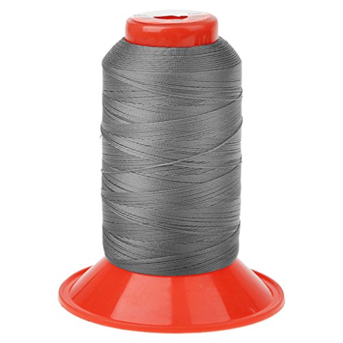 LUXBUT High Strength Upholstery Thread Bonded Nylon Sewing Spools 500 Meters Grey