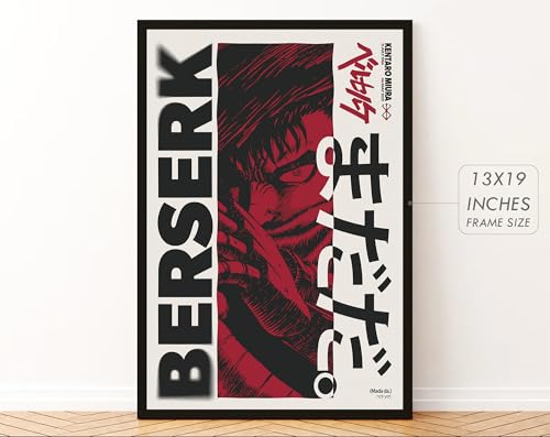 Image of Gamya Framed Japan Samurai Theme Motivational Quote Posters For Office, Living Room, Bedroom Wall Decor - Aesthetic Room Decor (13x19 Inches) (BF (ANIME-B))
