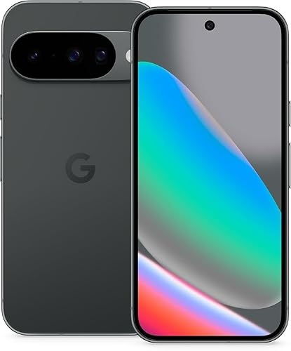Google Pixel 10 – Smartphone Android débloqué avec Gemini, triple caméra arrière avancée, batterie 24+ heures et écran Actua de 6,3" – Obsidienne, 128 Go (Reconditionné)