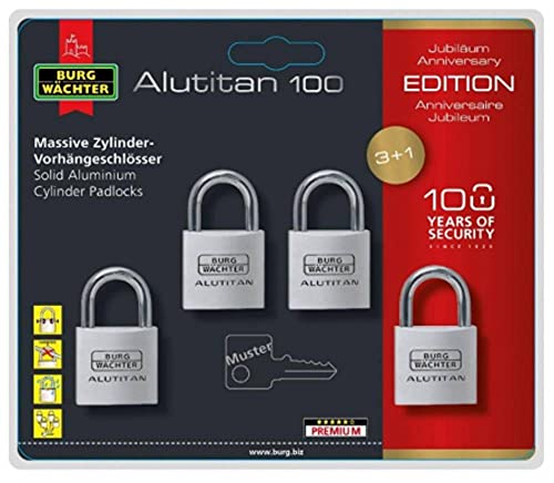 Preisvergleich Produktbild Burg Wächter 4003482361559 Vorhängeschloss Silber