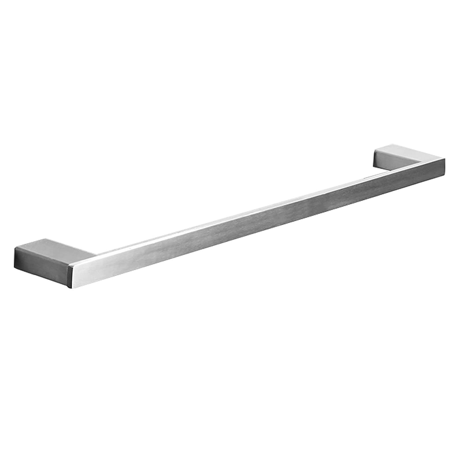 LMYSXAOZ Bathroom Lavatory Towel Rack Fashion Shelf Single Bars Wall Mount Holder Kitchen, SUS 304 Stainless Steel Brushed Silver (Size : 80CM)