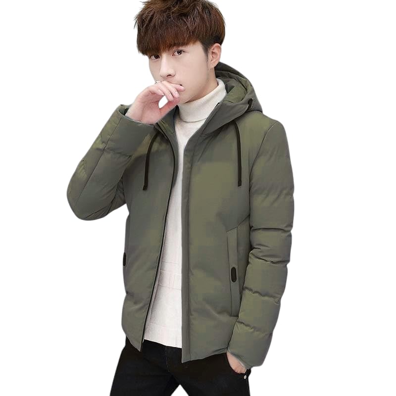 Anouk Men's Polyester Winter Hoodie Bomber Jacket in neutral
