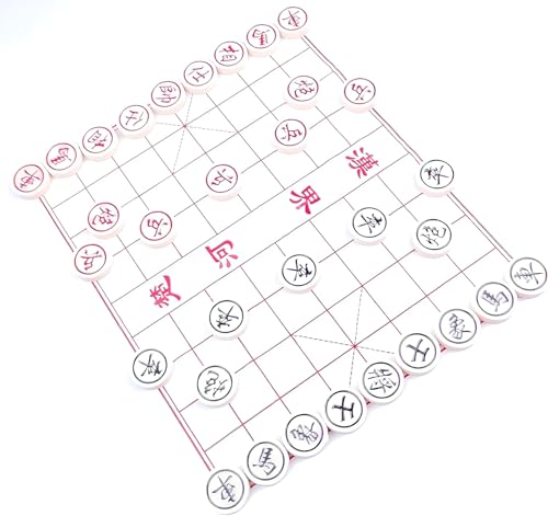 MAGIKON Set de Ajedrez Chino de Plástico duro con caja miniatura 1