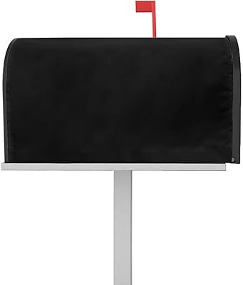 Black Mailbox Covers Magnetic Mailbox Wraps, Solid Color Modern Minimalist Art Post Letter Box Cover for Garden Yard Outdoor Decor Standard Size 21x25.5 Incn