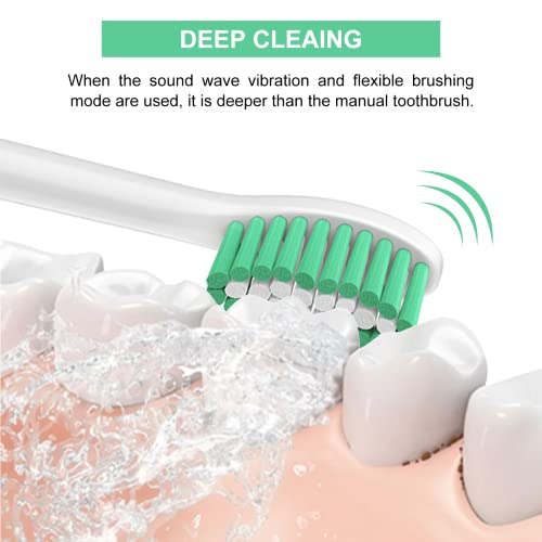 Toothbrush Heads For Philips Sonicare Replacement Brush Heads Medium Soft Dupont Bristles Electric Toothbrush Replacement Heads Fit E-Series Essence Xtreme Elite Advance And Cleancare, 6 Pack #TOP4