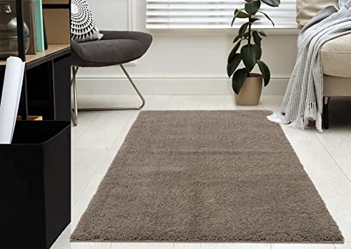 Image of Purav Light 2200 GSM Soft Fluffy Runner Mats (4 x 6 ft, Camel)| Durable & Washable Bedside Runner for Bedroom, Mat for Bathroom, Living Room Floor Home Decoration with Anti Skid Backing