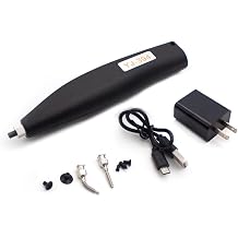 iDili Anti-Static Vacuum Suction Pen Kit, ESD Safe Pickup Tool for Wafer/IC/Chip/SMD Components with Replaceable Tips & Multiple Nozzles