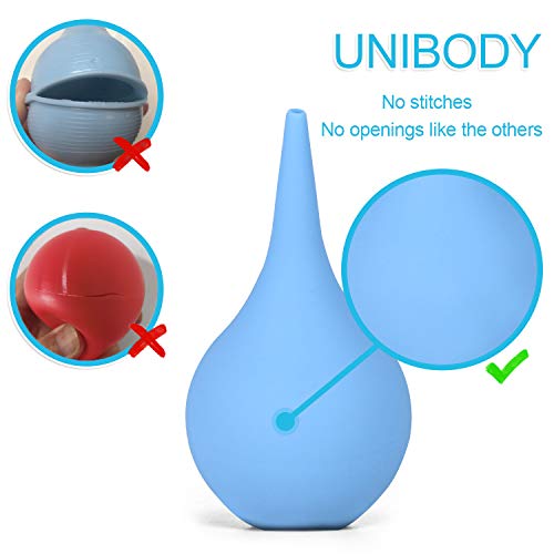 2 Pack Ear Syringe 2Oz / 60Ml Hand Bulb Syringe Ear Washing Squeeze Bulb, Rubber Squeeze Bulb Ear Syringe Ball Laboratory Tool #TOP3
