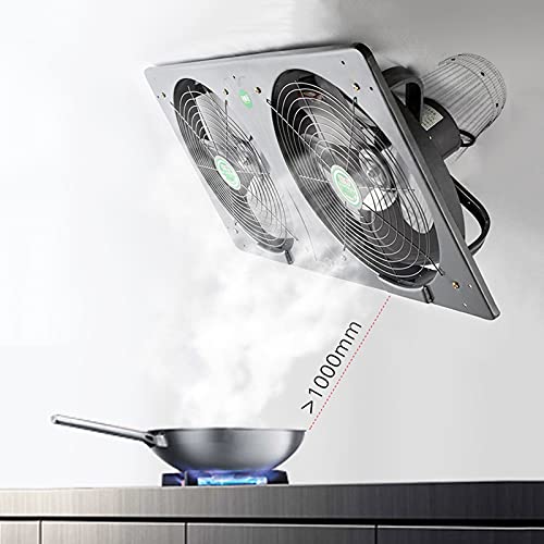Ventilador de Pared Doble para Cocina con Cubierta de Red Sin Caja de Aceite miniatura 6