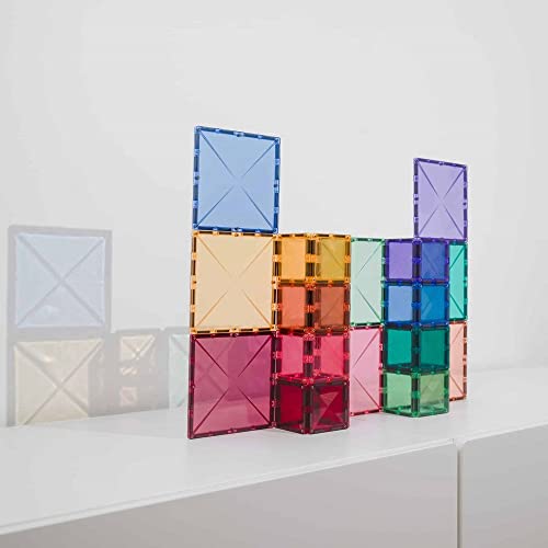 CONNETIX Magnetic Tiles Pastel Square Pack, 40 Pieces, Small - Image 3