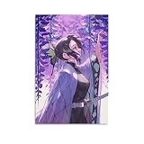 VOUERD sans Cadre 30x50cm Impressions sur Toile Kocho Shinobu Démon Toile Affiche Chambre Décor Sport Paysage Bureau Chambre Décor Cadeau, Toile Affiche Mur Art Décor Imprimer Photo Peintures
