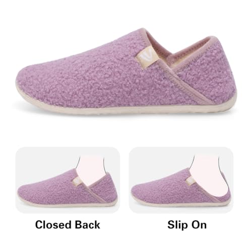 Image of Spesoul Fuzzy House Slippers for Women Men Indoor Closed Back Lightweight Cozy Faux Furry Lining Barefoot House Shoes Slipper Socks for Bedroom Home Office Yoga Outdoor Walking Shoes