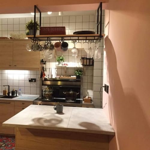 Support à verres à pied suspendu pour bar et restaurant moderne de 100cm - 4