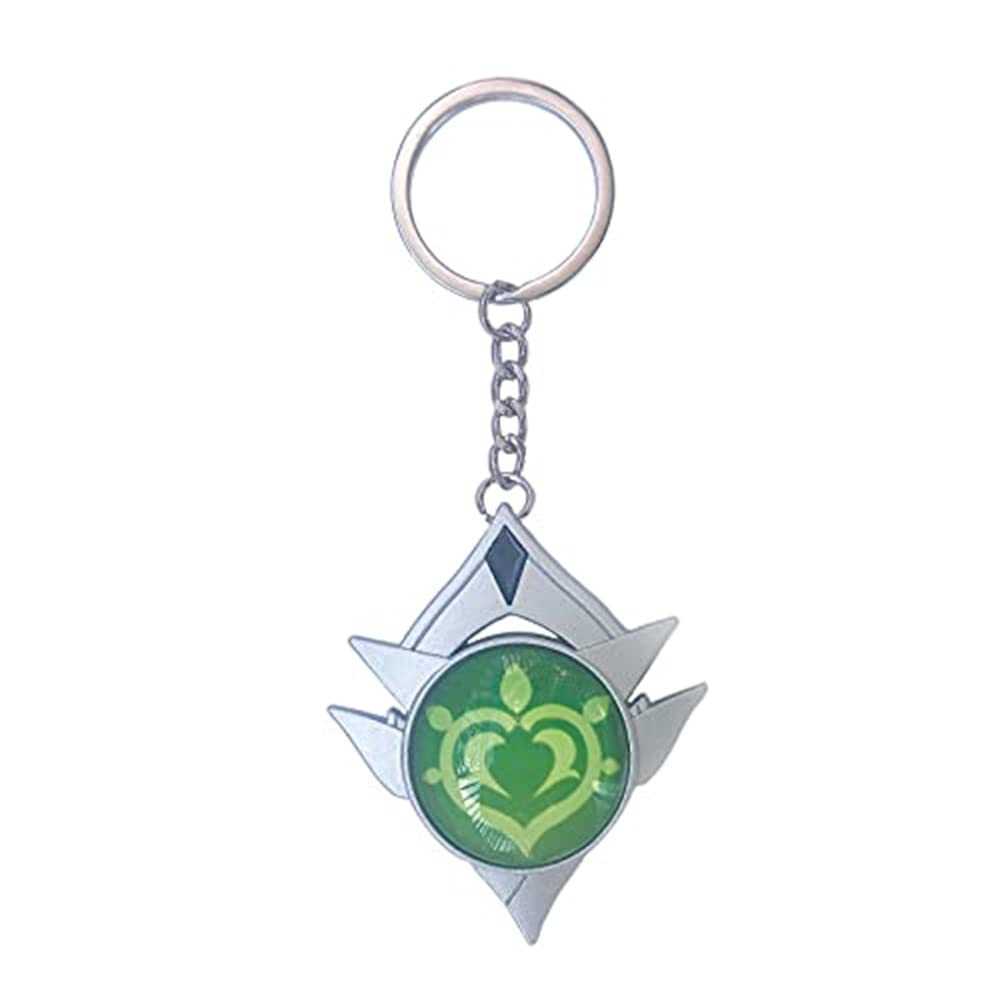 TopLucky Genshin Luminous Key charms Toy Impact Snezhnaya Dendro Keychain Gold Game Figure Key Chain Pendant Keyring Genshin ​Character